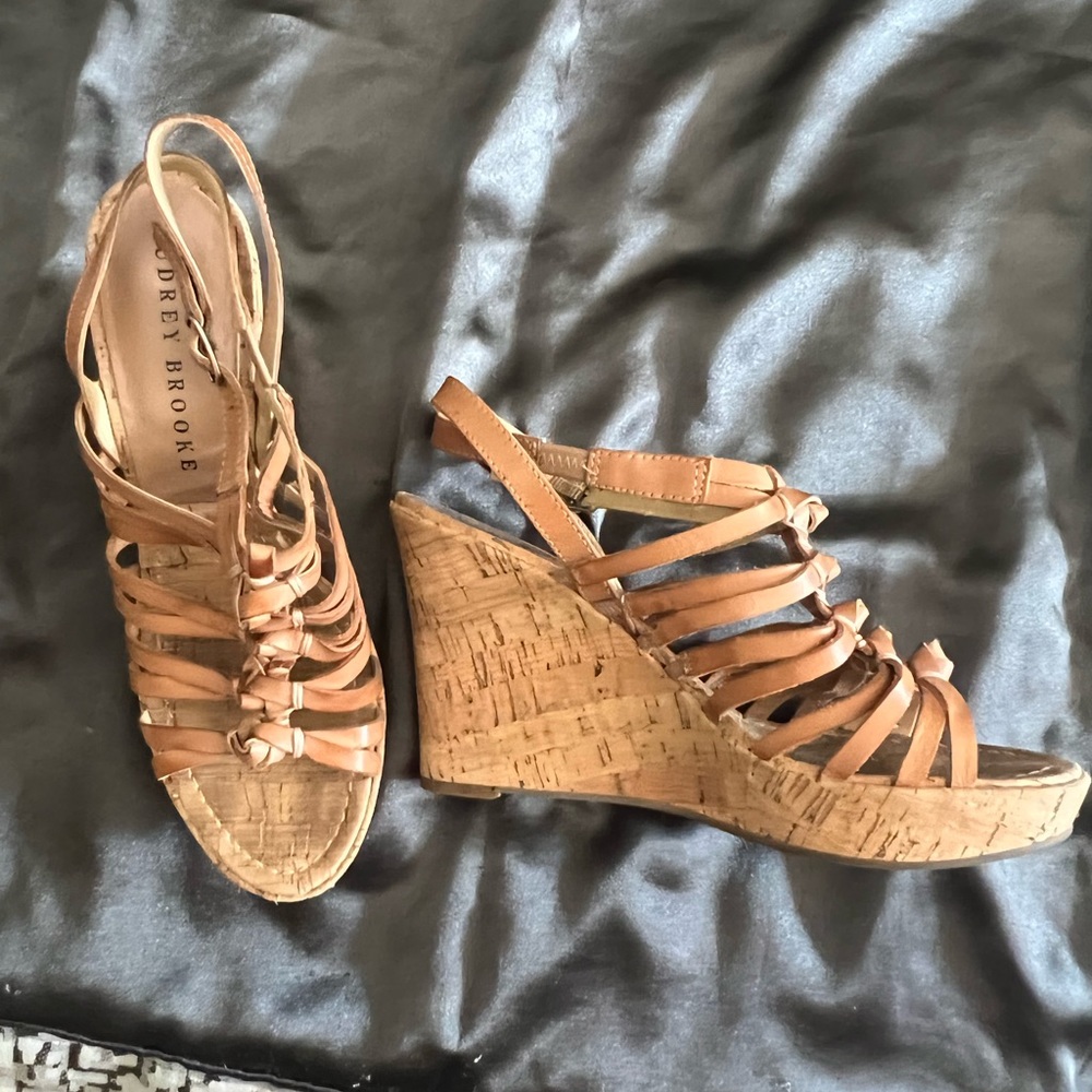 Audrey Brook wedged sandals